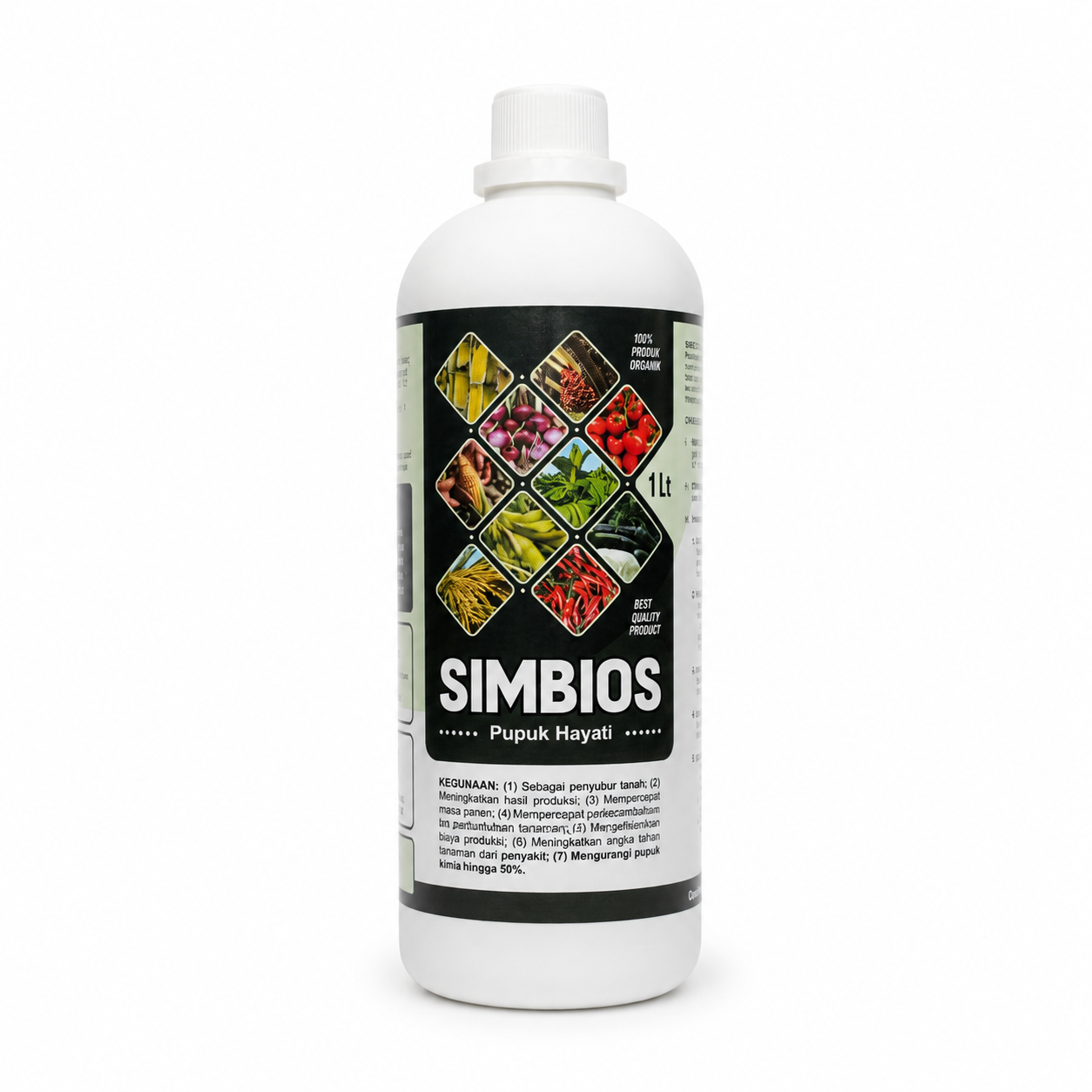 Kemasan botol pupuk hayati SIMBIOS 1 liter